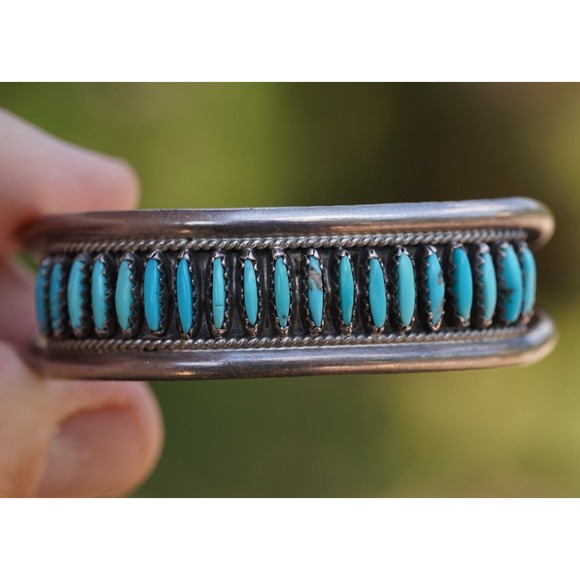 Jewelry - Valentino & Matilda Banteah - Zuni Native Sterling Silver Needle Point Bracelet